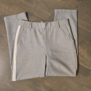 Zara Grey Pants with white stripe